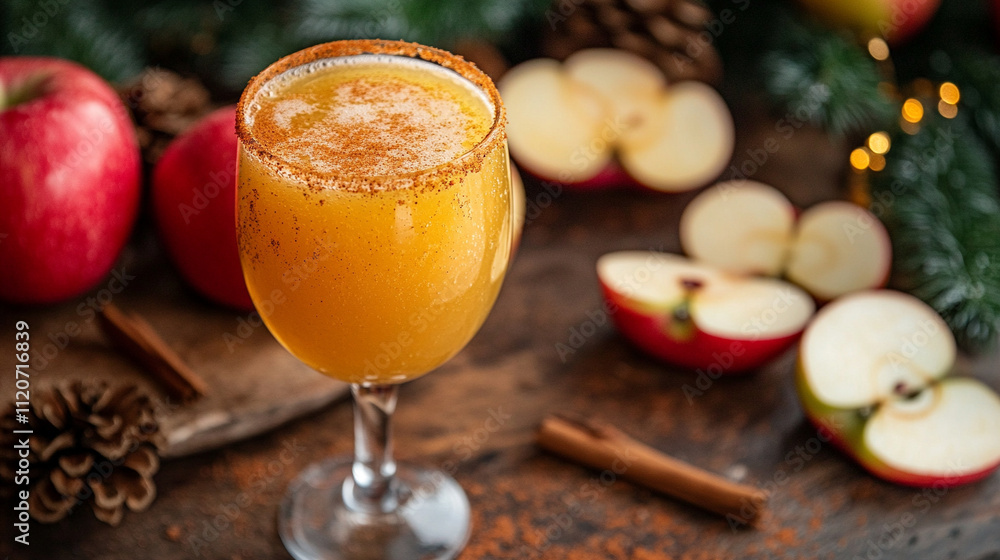 Two caramel apple mimosas in champagne flutes surrounded by festive autumn decorations, symbolizing celebration, indulgence, and the warmth of seasonal gatherings Two caramel apple mimosas in champagne flutes surrounded by festive autumn decorations, symbolizing celebration, indulgence, and the warmth of seasonal gatherings