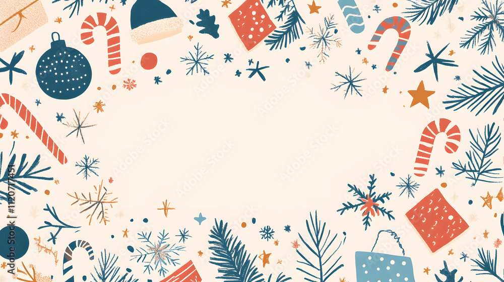Luxurious Christmas new year card and Holiday Promotion Banner with Elegant Ornaments, for Tags, Posters, and Banners with Space for Text Luxurious Christmas new year card and Holiday Promotion Banner with Elegant Ornaments, for Tags, Posters, and Banners with Space for Text