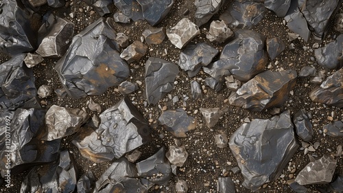 Wallpaper Mural Photorealistic shot of a rugged stone path with natural details
 Torontodigital.ca