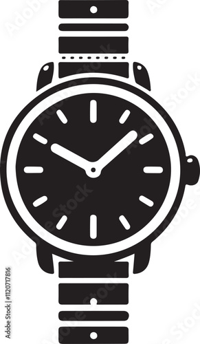 Hand watch Silhouette Vector illustration Design