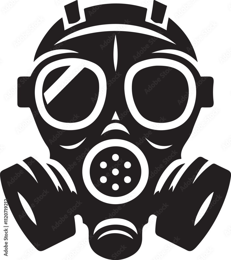 Gas Mask vector illustration, Respirator gas mask, Vector illustration Gas Mask vector illustration, Respirator gas mask, Vector illustration
