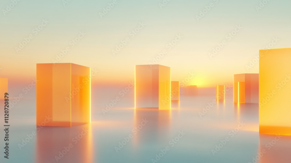 Golden Hour Geometric Shapes Golden Hour Geometric Shapes
