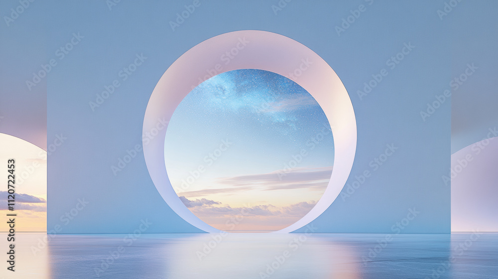 Modern Architectural Structure with Ocean View Modern Architectural Structure with Ocean View