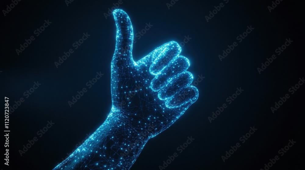Digital Hand Giving Thumbs Up