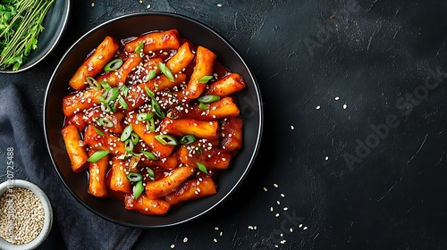 Traditional tteokbokki dish photo