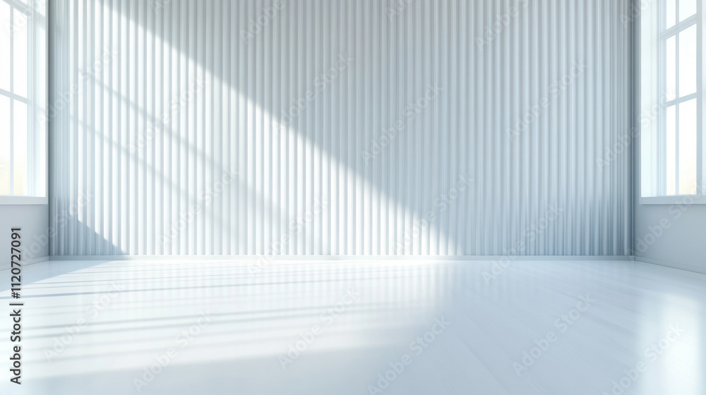 Obraz premium Minimalist White Room with Sunlight