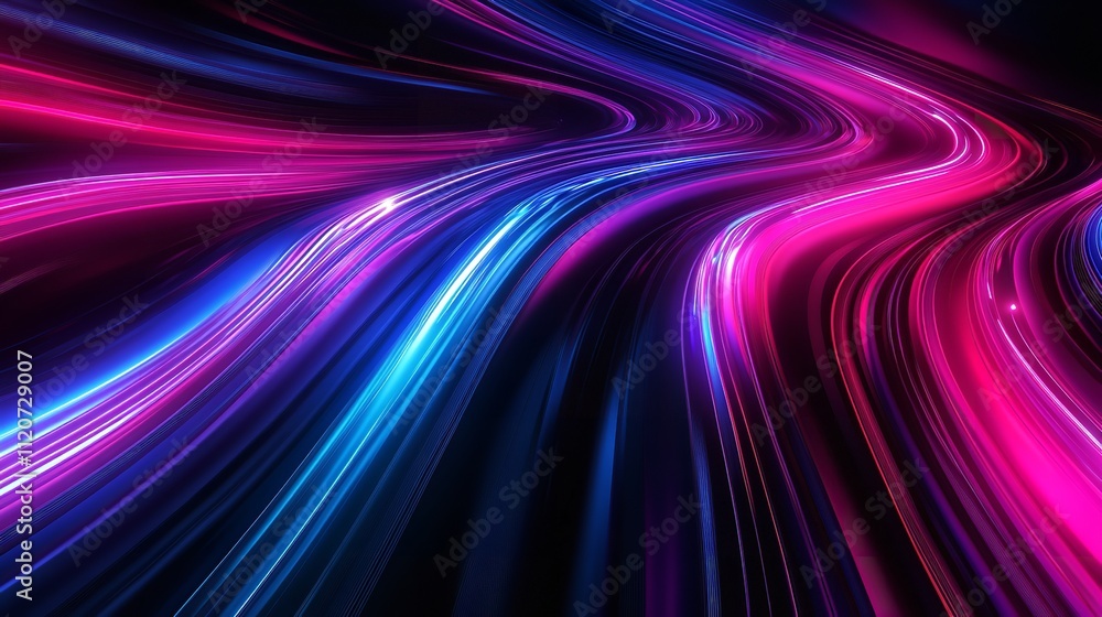 Circular Fantastic Portal with Light Neon Effect. Circular Fantastic Portal with Light Neon Effect.