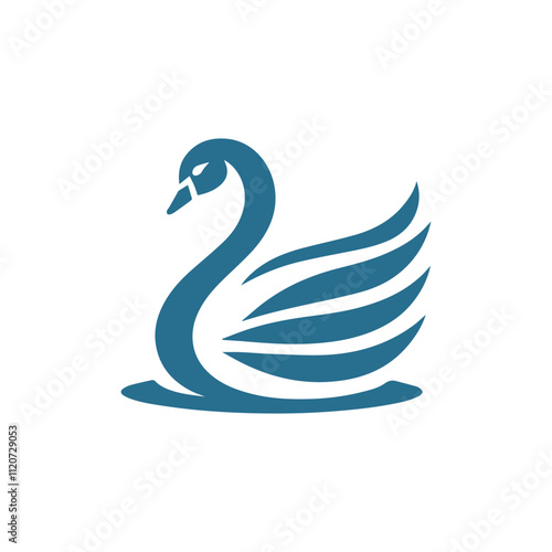 modern swan logo