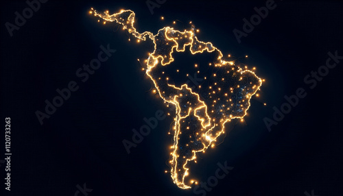 Latin America Christmas light Map
