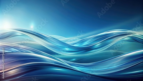 Abstract background with smooth, flowing waves , water, ocean, sea, blue, swirl, movement, pattern, texture, ripple, wave, aqua