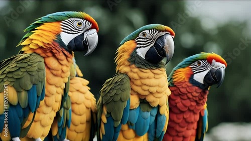 group parrots bird parrot red beak macaw tropical amazon rainforest exoticism scarlet animal feather colours many nature green yellow wild blue tree park forest wildlife bright beautiful beauty