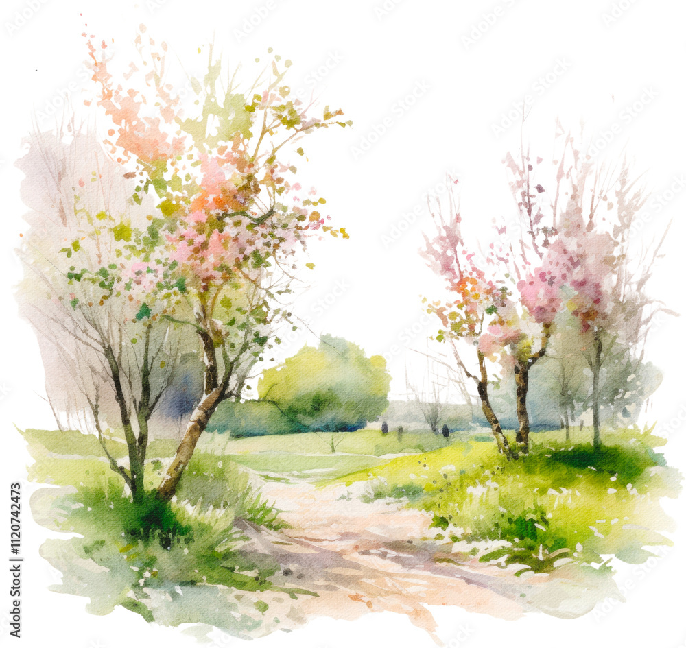 landscape with tree landscape with tree