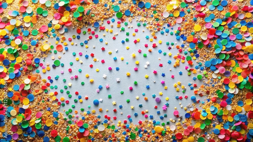 Festive background with multicolored scattered confetti, bright and colorful, celebration, party, event, festival, colorful Festive background with multicolored scattered confetti, bright and colorful, celebration, party, event, festival, colorful