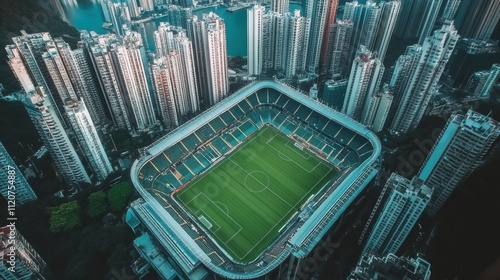 Hong Kong Stadium Aerial View photo