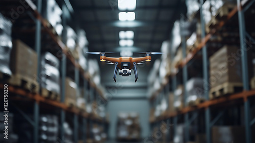 drone delivery services, robotic drones now deliver packages to customers, showcasing robotic automation in logistics and delivery industries
 photo