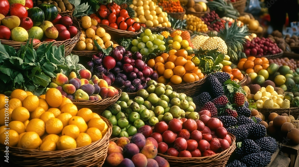 Fruit Market Stall Display Fruit Market Stall Display