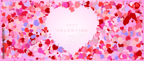 heart love Happy Valentine Day vector template background