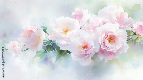 Elegant Watercolor Peonies