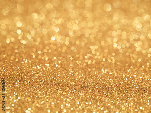 Christmas gold bokeh abstract background