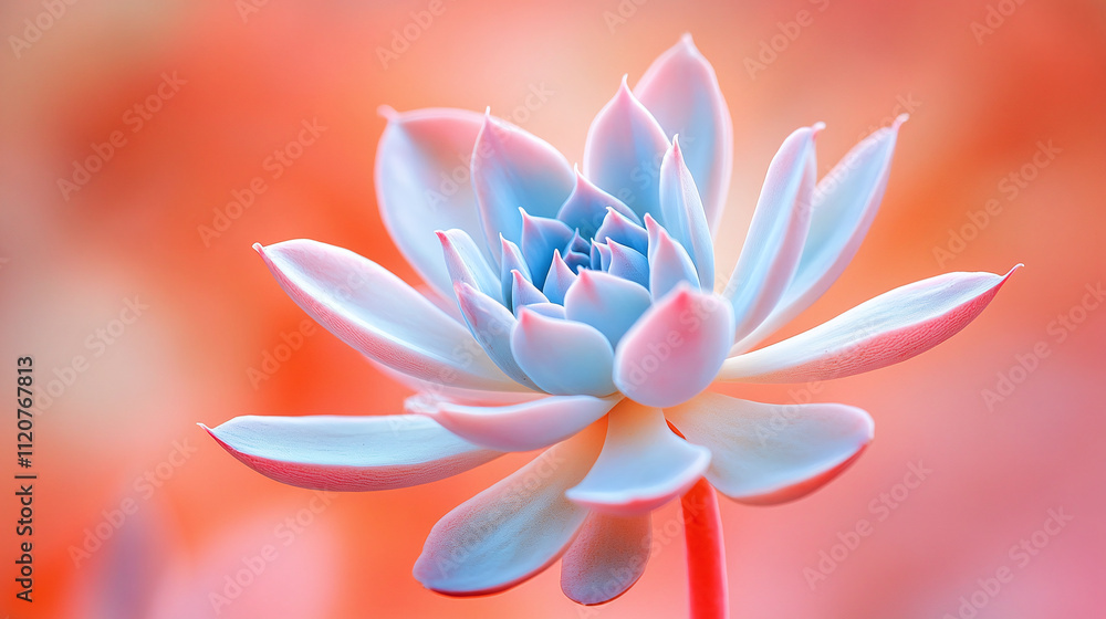 Fototapeta premium Vibrant succulent plant pattern, lush wallpaper background garden floral, delicate botanical echeveria exotic nature, tropical decorative beautiful, natural ornamental organic.