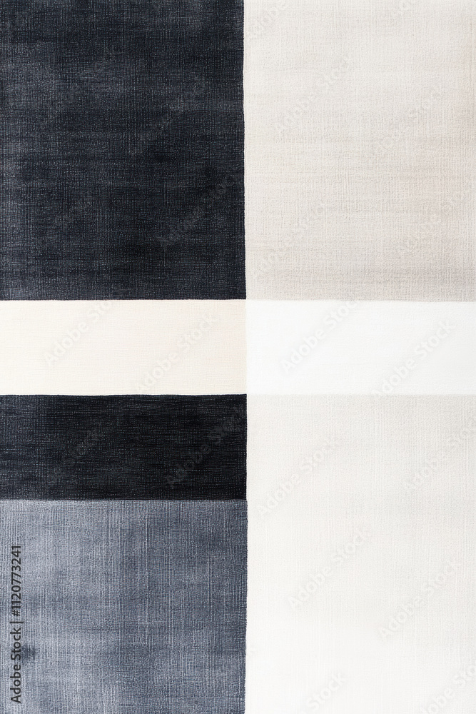Fototapeta premium Monochrome Geometric Rug
