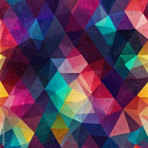 Lightning against a Stunning Overlapping Colorful Scene