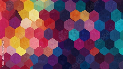 Lightning against a Stunning Overlapping Colorful Scene