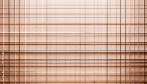 Abstract grid pattern in warm, muted tones. Architectural details create a geometric design.