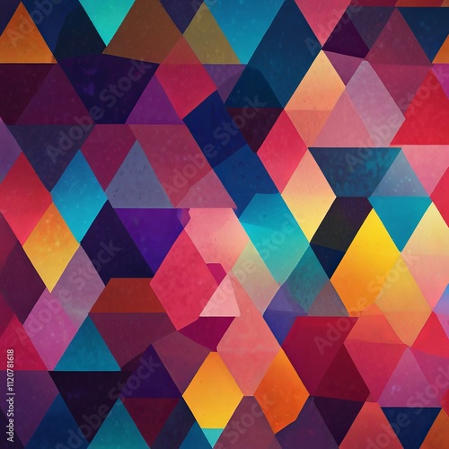 Lightning against a Stunning Overlapping Colorful Scene