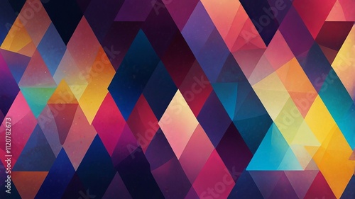 Lightning against a Stunning Overlapping Colorful Scene