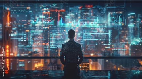 Wallpaper Mural Entrepreneurial vision innovative financial strategies in the urban digital landscape Torontodigital.ca