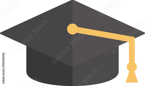 Graduation Hat Teacher Day School Theme Vector Element