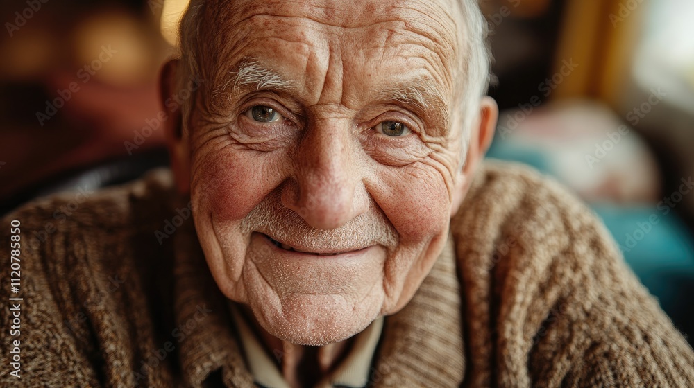 Portrait of a Smiling Elderly Man Portrait of a Smiling Elderly Man