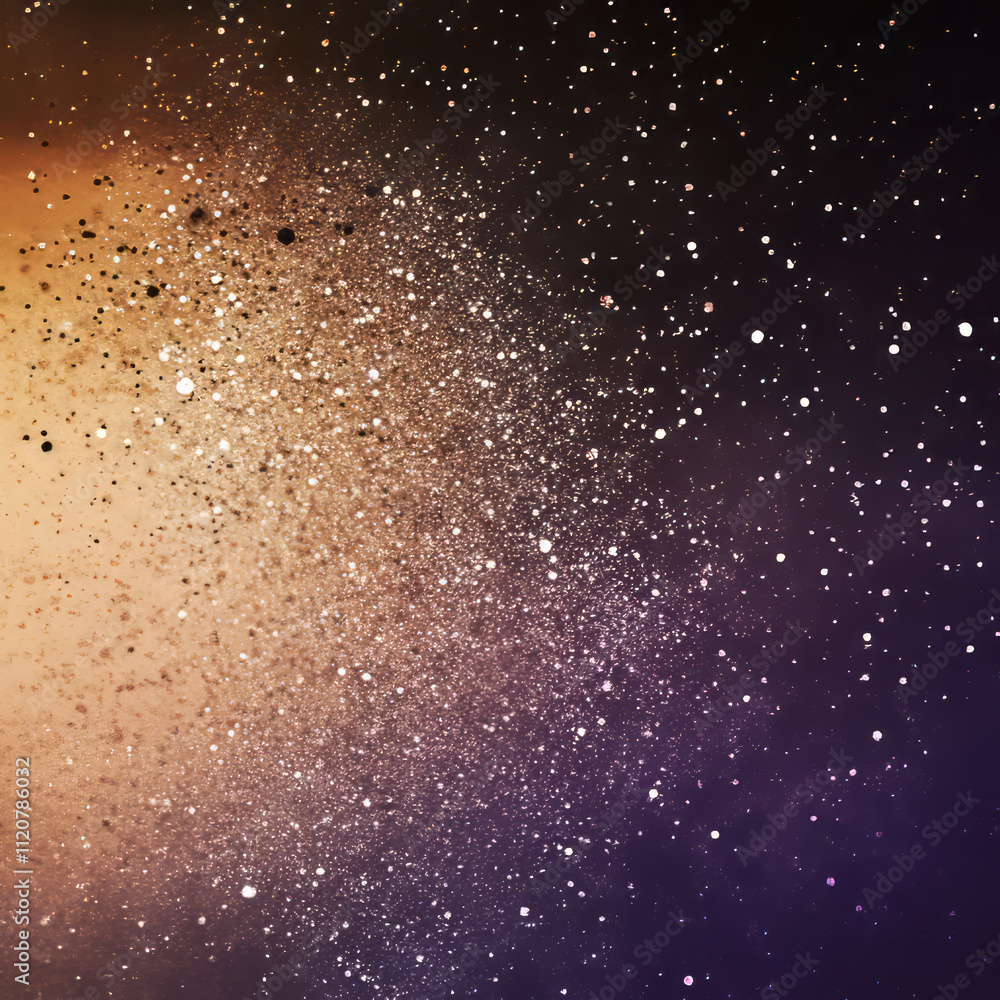 Fototapeta premium glimmering gold and purple glitter background for creative use