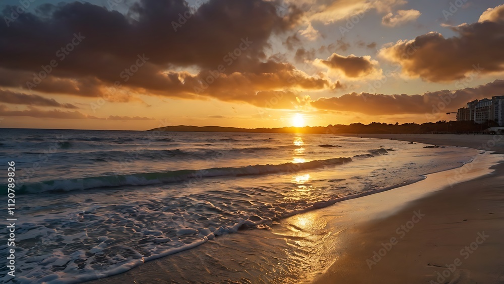 Obraz premium sunset on the beach