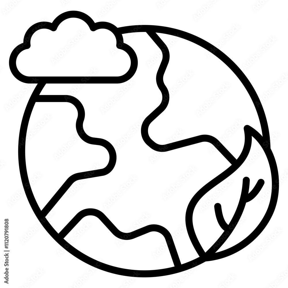 Fototapeta premium Environmental single icon