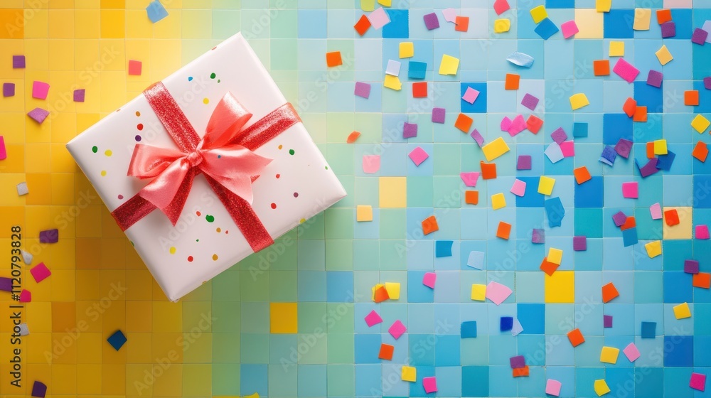 Colorful Birthday Tile Background Birthday Gift Colorful Birthday Tile Background Birthday Gift
