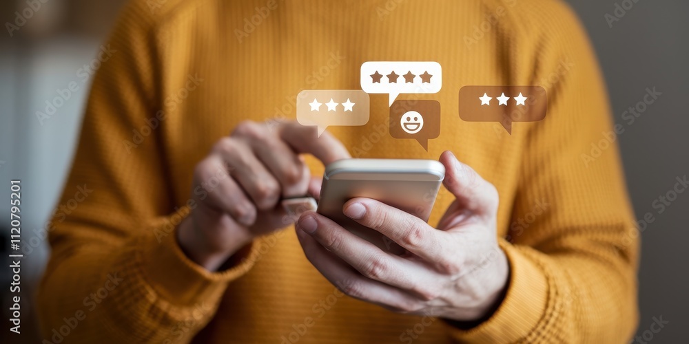 Digital Customer Feedback and Review Concept