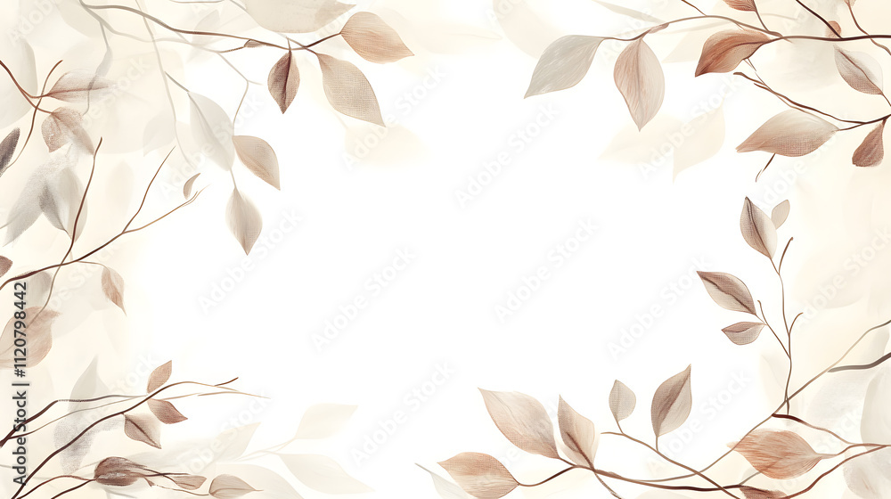 Obraz premium Creative 2D Doodle Floral Illustrations Text Space for Versatile Designs, Greeting Cards, Invitations