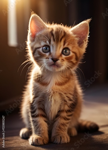 Charming and Affectionate Brown Kitten with an Irresistible Personality