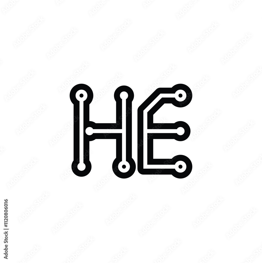 HE monogram logo design letter text name symbol monochrome logotype alphabet character simple logo HE monogram logo design letter text name symbol monochrome logotype alphabet character simple logo