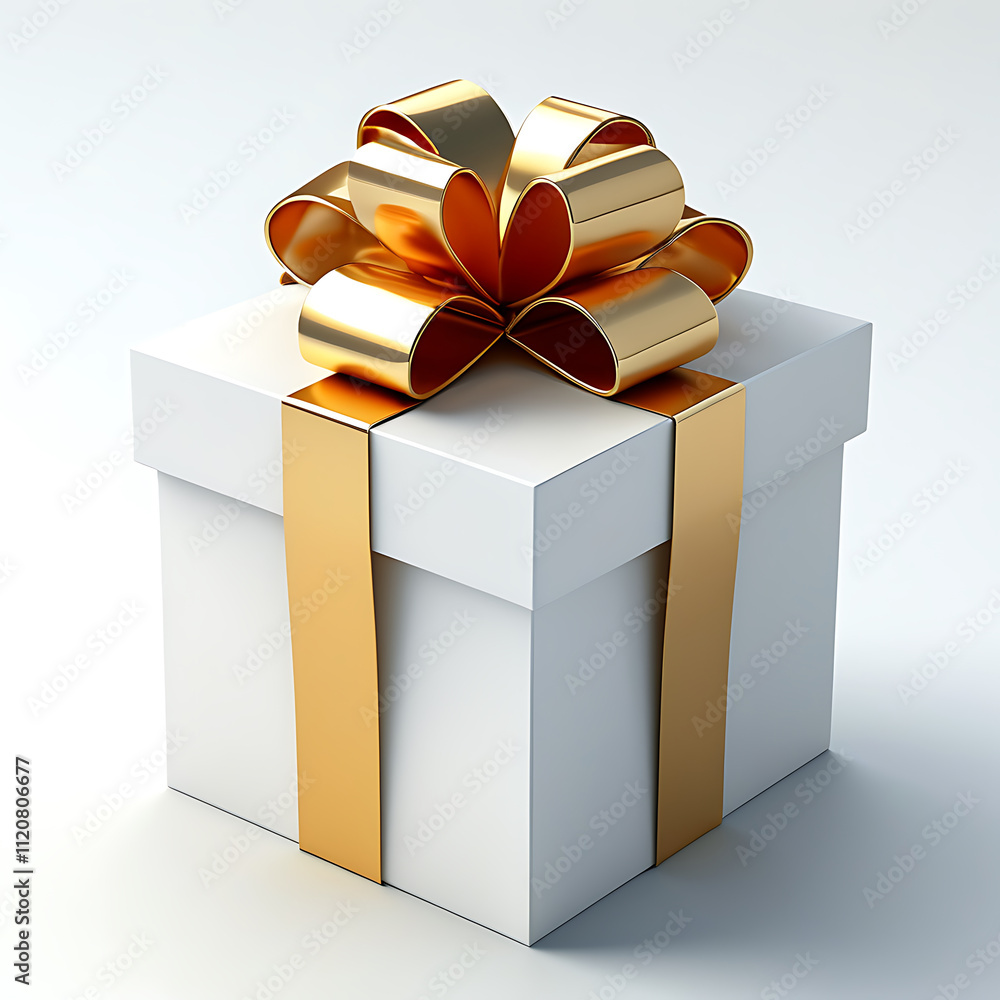 classic gift box design featuring white exterior and shiny gold ribbon. Perfect for celebrations, this elegant box adds touch of luxury to any occasion classic gift box design featuring white exterior and shiny gold ribbon. Perfect for celebrations, this elegant box adds touch of luxury to any occasion