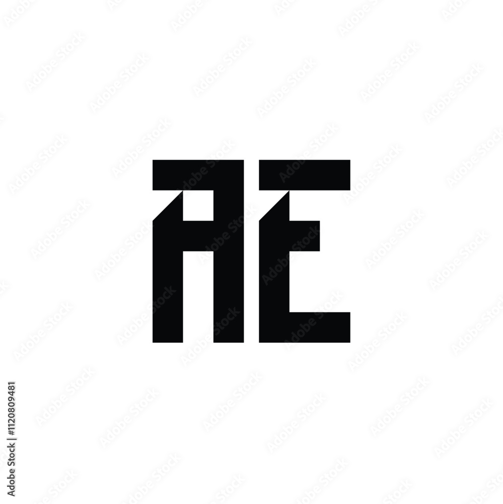 Fototapeta premium HE monogram logo design letter text name symbol monochrome logotype alphabet character simple logo