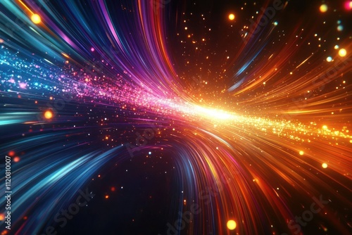 Futuristic Abstract Laser Beam Light Background photo