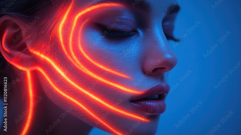 Futuristic Emotion Responsive Wearable Headphones with Color Changing Surface and Biometric Audio Technology Futuristic Emotion Responsive Wearable Headphones with Color Changing Surface and Biometric Audio Technology