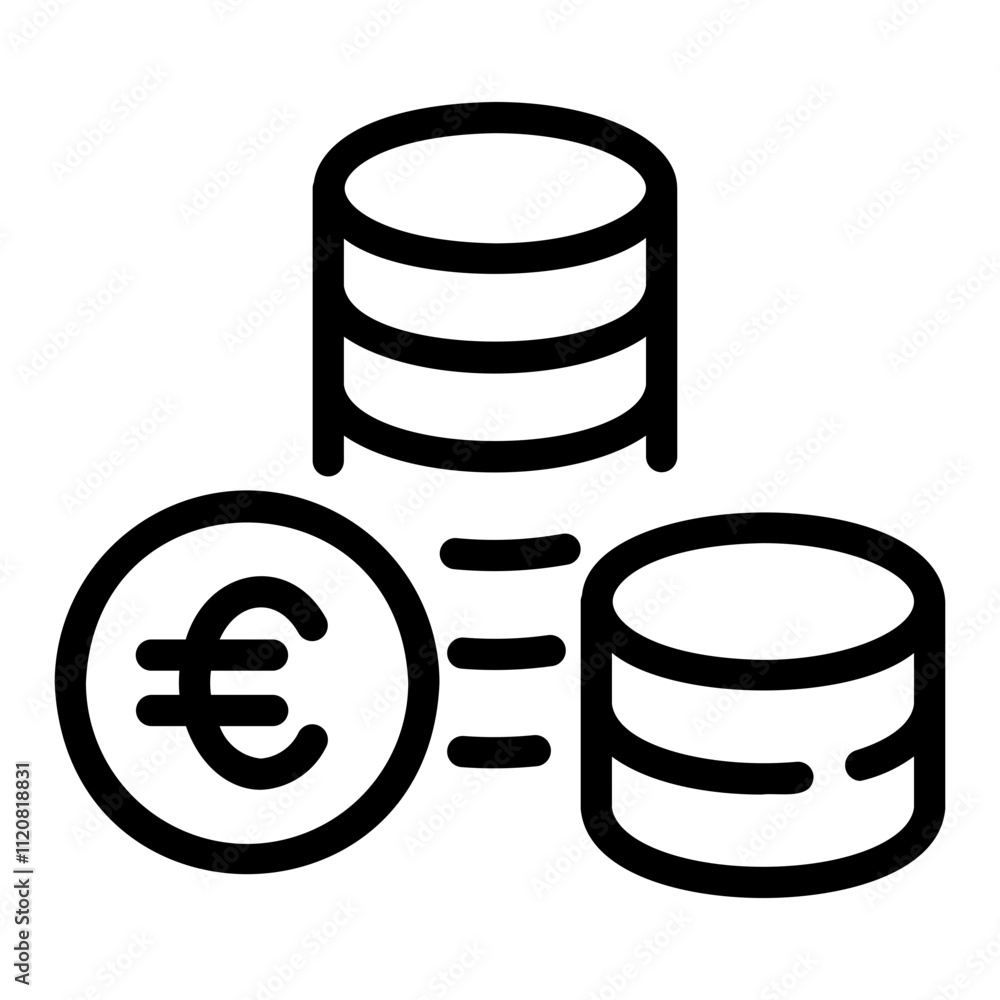 bitcoin Line Icon bitcoin Line Icon