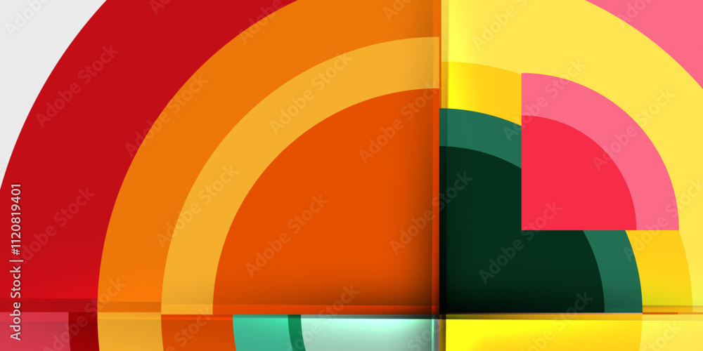 Techno circles and semi circles. Vector Illustration For Wallpaper, Banner, Background, Card, Book Illustration, landing page Techno circles and semi circles. Vector Illustration For Wallpaper, Banner, Background, Card, Book Illustration, landing page
