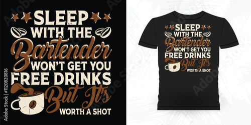 Funny Coffee Artists Retro Vintage Coffee Barista T-shirt Design