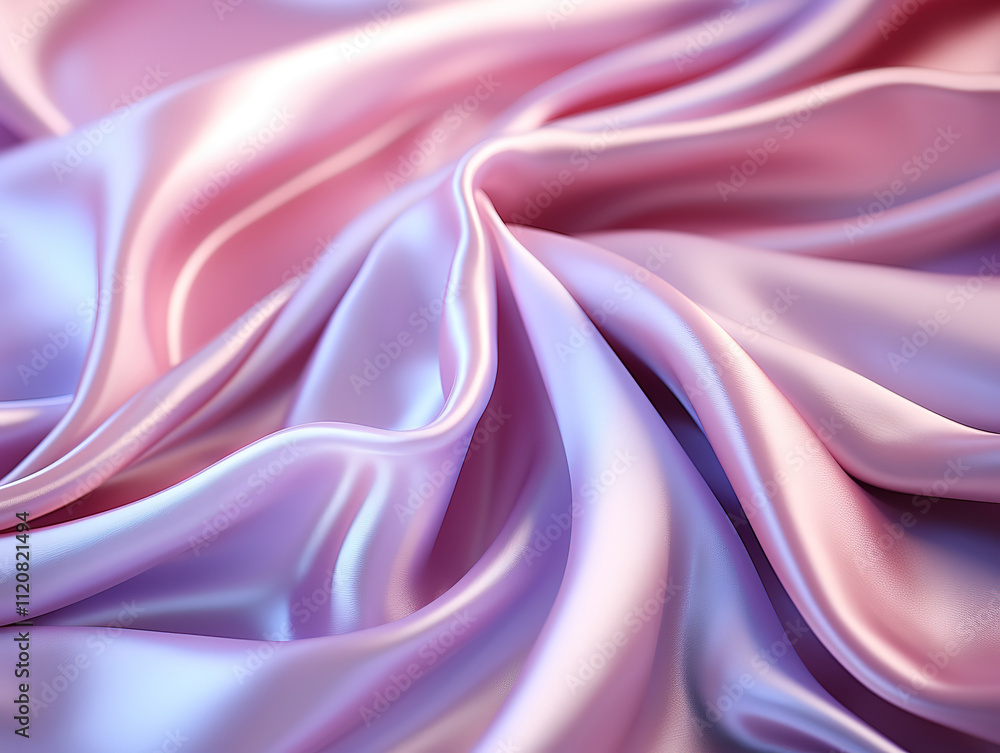 Obraz premium Abstract rave backdrop with blurred pastel neon metallic foil in pink and purple
