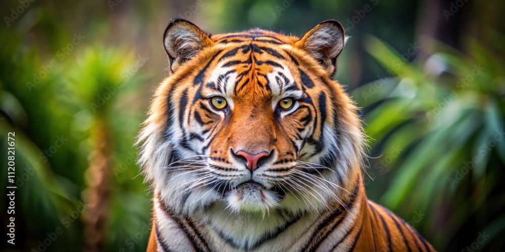 Tiger staring intensely at the camera in the wild , wildlife, predator, fierce, animal, eyes, intimidating, fierce, majestic Tiger staring intensely at the camera in the wild , wildlife, predator, fierce, animal, eyes, intimidating, fierce, majestic